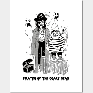 pirates of the scary seas Posters and Art